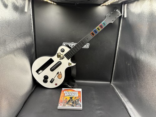 Guitar hero white gibson les - white,