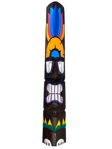 Tiki mask hawaiian wall - tiki,