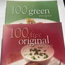 Slimming World 100 Green & Original Recipes Bundle Older Plan Thin Books VGC