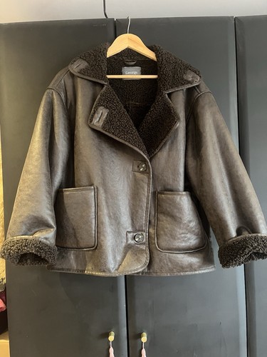 Women aviator jacket faux - aviator,