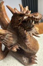 Wooden Dragon Statue