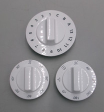 Genuine Hotpoint BHWD129 Integrated Washer dryer set of 3 temp control dials