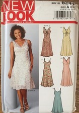 1920’s/1930’s Inspired New Look 6244 Dress Sewing Pattern Size 8-18 RARE