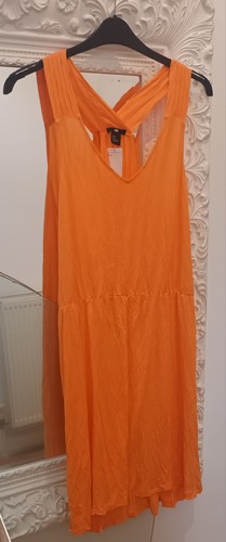 Women orange dress - orange, size