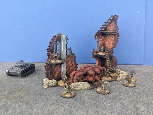 100 15mm scale - 1/, ruined