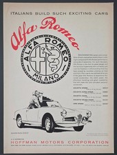 1960 PRINT AD Alfa Romeo