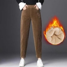 Women corduroy warm pants - corduroy,
