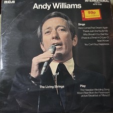 Andy Williams International LP Album Vinyl Record Acrs 5534 1972