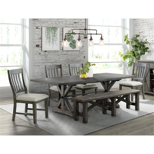 Trestle 6pc rectangle - 6pc, 96"