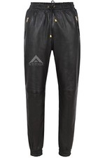 Men's Leather Trousers Black