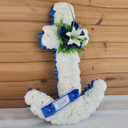 Anchor funeral flowers - anchor,