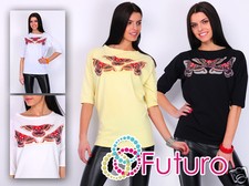 Ladies Top Butterflies Print
