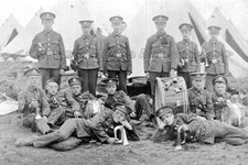 Eyy-123 Military, Somerset Light Infantry Group in Camp. Photo
