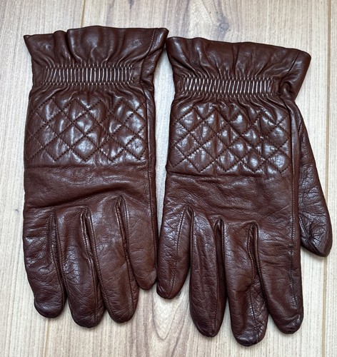 Portolano brown leather - brown, gloves