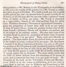 MANAGEMENT OF DAIRY CATTLE, 1854-1856. AN ORIGINAL ARTICLE FROM THE JOURNAL OF T