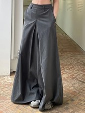 BNIB Grey Wide Leg Palazzo Trousers Size M (UK 10)