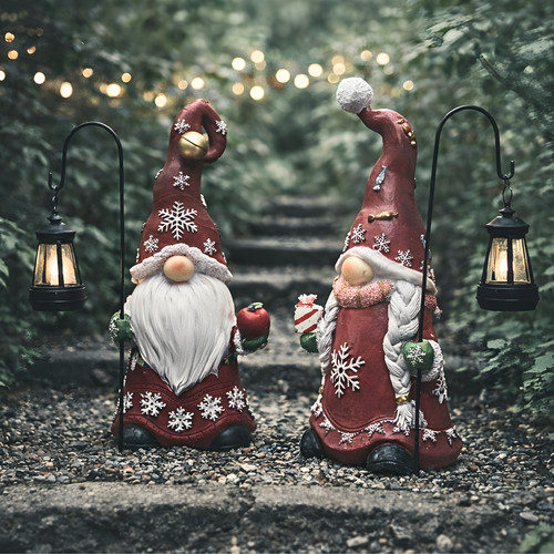 Christmas gnome lantern - christmas,