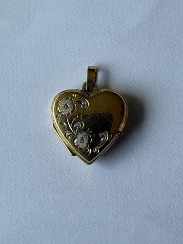 Vintage 9ct gold heart - gold,
