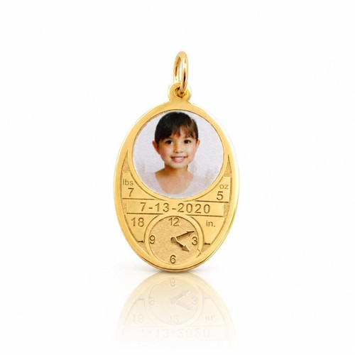 Baby medal pendant - id,