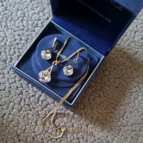 Swarovski crystal necklace - crystal, and