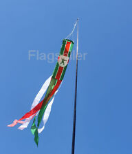 Nottinghamshire flag tube windsock 60" for telescopic pole festivals camping