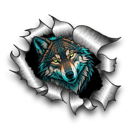 Beautiful blue wolf face - beautiful,
