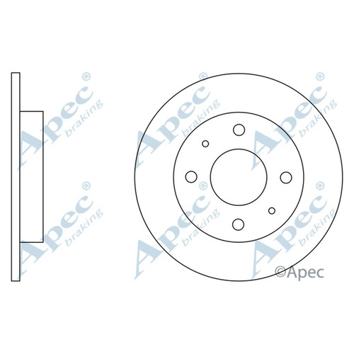 Brake discs solid - 2x,