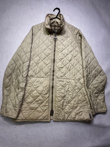Barbour quilted beige jacket - beige,