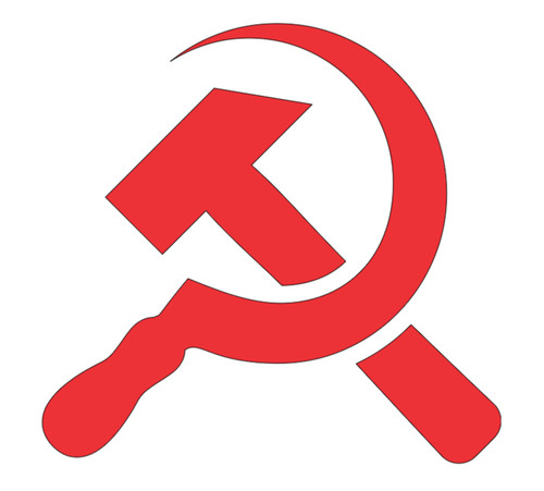 Hammer and sickle stencil - stencil,