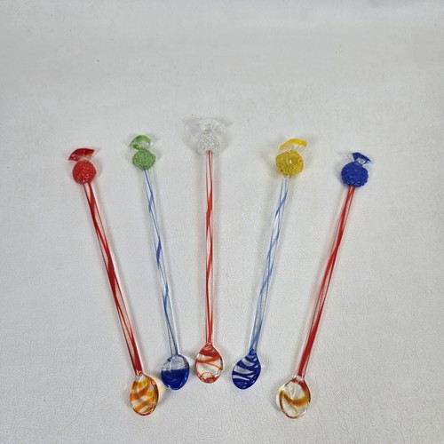 Vintage blown glass stir - blown,