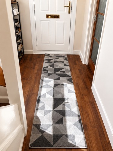 Dunelm geometric carpet runner - geometric,