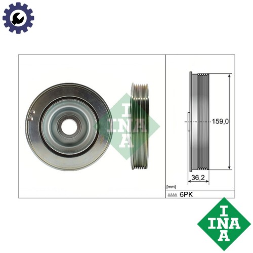 Belt pulley crankshaft - belt,