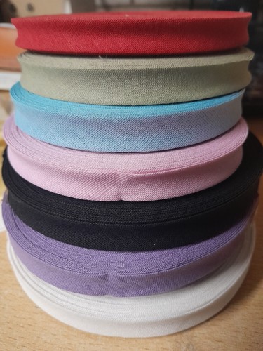 12mm bias binding cotton tape - 12mm,