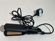 Babyliss Pro 200 Hair Crimper 2165U Black Gold 4cm Plates PAT Tested