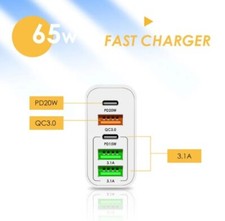 65W EU Charger USB-C PD Type C