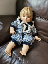 Beautiful vinyl baby doll Eleonora by FIBA, Italy. Great cond.Rare(54cm)