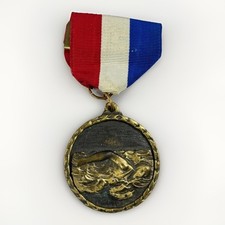 Vintage Bronze Swimming Medal