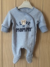 Next Blue I Love My Mummy Sleepsuit First Size