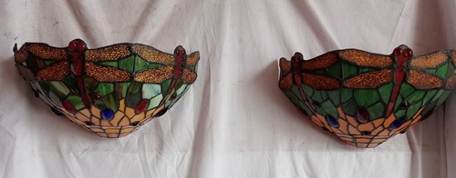 Three tiffany style dragonfly - three,