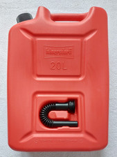 Hunersdorff 20L 5 Gallon Plastic Red Fuel Petrol Diesel Jerry Can Container