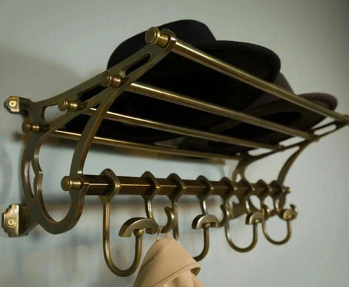 Antique rack luggage train - luggage,