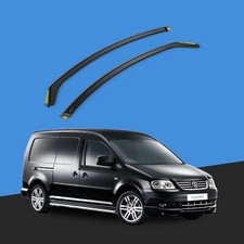 VW Caddy MK3 & MK4 2004-2020 2 Door Van Wind Deflectors 2pc Tinted