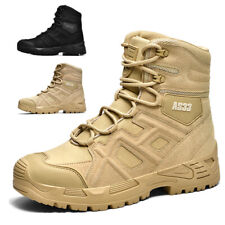 Men's Military Tactical Boots - Waterproof Combat Hiking Shoes Army Size UK
