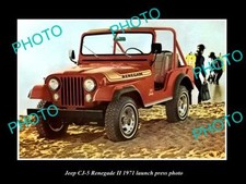 OLD 8x6 HISTORIC PHOTO OF JEEP