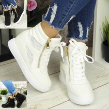 Ladies Hidden Wedge Trainers