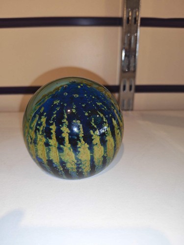 Signed mdina glass blue - glass, &