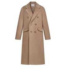 Raey Wool/Cashmere Camel  Double Breasted Long Coat, New, Size xs, 6 uK