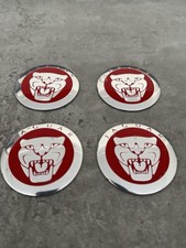 4x  Stickers For Center Caps 56mm  XJ XJR XK XF Type Growler  Jaguar New