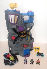 Imaginext DC SuperFriends Batman TALL Batcave playset 2011 Fisher-Price FREEPOST