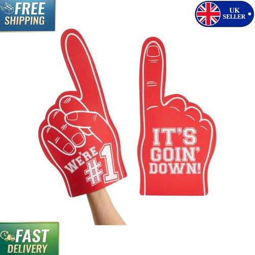 Ambidextrous red foam fingers - ambidextrous,